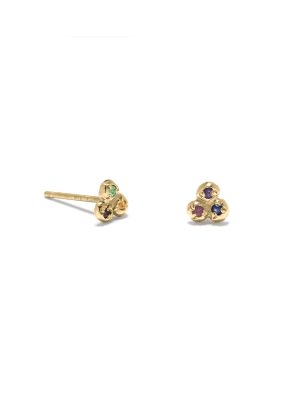Yellow Gold Tie Dye 3 Seedling Studs Yellow Gold Tie Dye 3 Seedling Studs