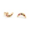 Rainbow Mini Moon Studs