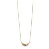 Yellow Gold Rainbow Mini Moon Necklace