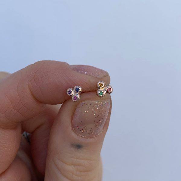 Tie Dye 3 Seedling Studs