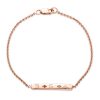 Bracelet_PGoldSkinnyID Gem Skinny Id Bracelet