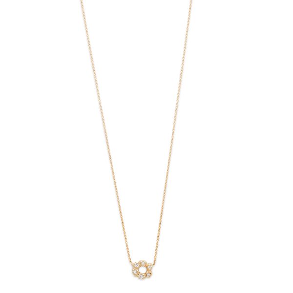 Diamond Flower Child Necklace