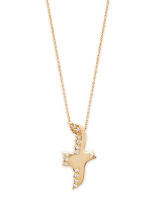Necklace_FlyingBird Diamond Flying Bird Necklace