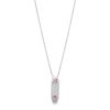 Necklace_SilverID Sapphire Flower Id Necklace