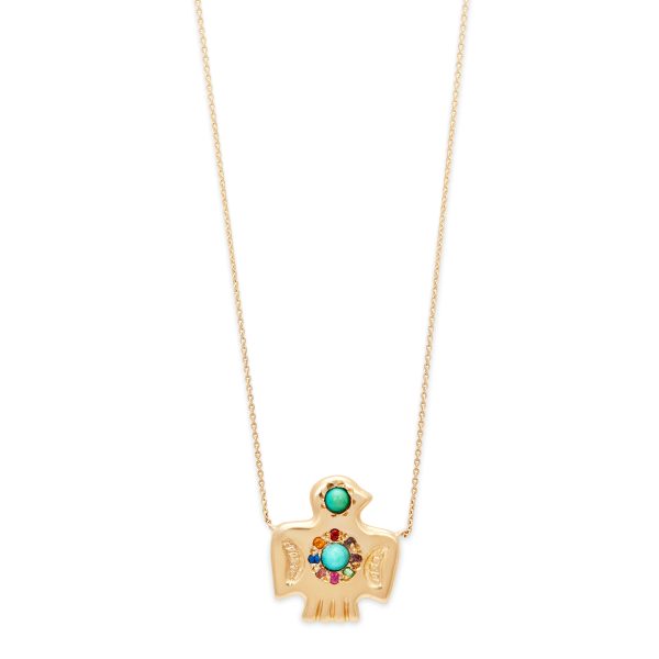 Rainbow Thunderbird Necklace