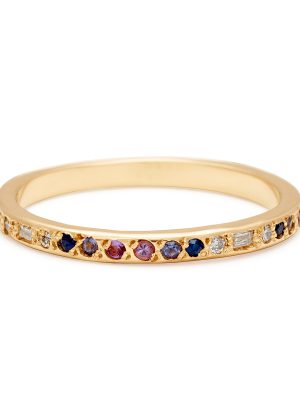 Ring_DiaOmbreBandBlues Blue Ombre & Diamond Band