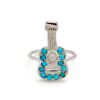 guitar ring in silver