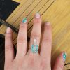 Turquoise Guitar Ring