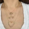 Rainbow Open Heart Necklace