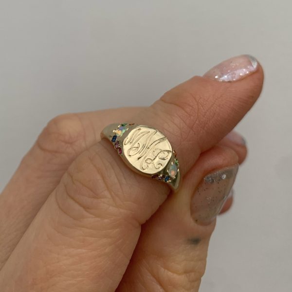Facetune_12-12-2020-20-33-54 Opal Rainbow Large Signet Ring
