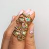 Rainbow Mini Moon Ring