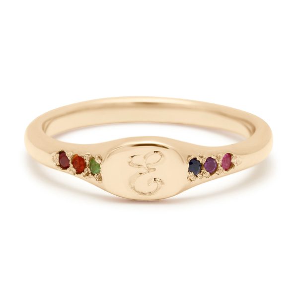 rainbow-mini-signet-ring rainbow mini signet ring