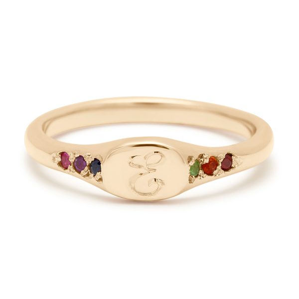rainbow-mini-signet-ring rainbow mini signet ring