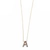 letter-necklace-gemstones-handmade Letter Necklace