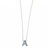 letter-necklace-gemstones-handmade-silver Letter Necklace