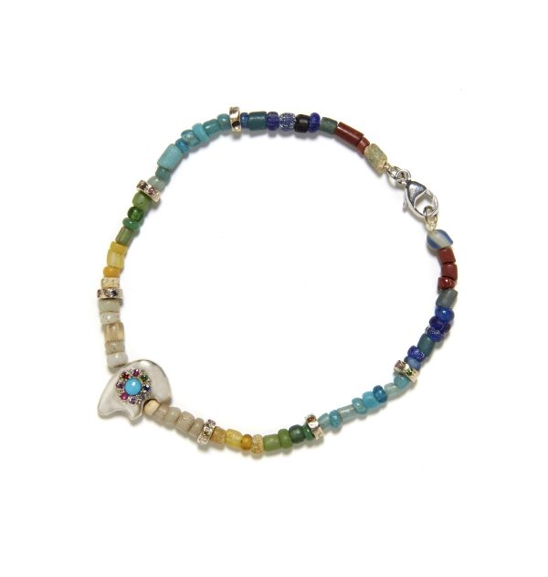 Bear & Rainbow Beaded Bracelet