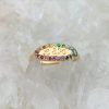 Rainbow Oval Signet Ring