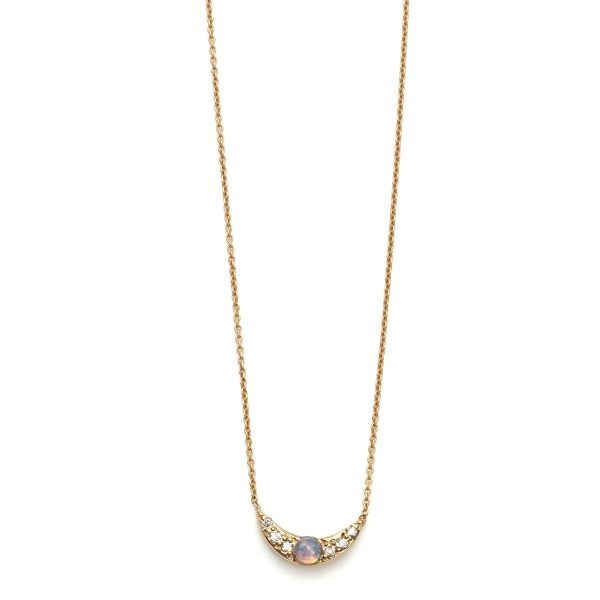 custom-yellow-gold-mini-moon-necklace Opal Diamond Mini Moon Necklace