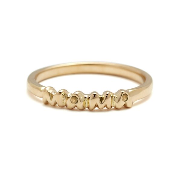 yellow-gold-mama-band-nogemstones Mama Band