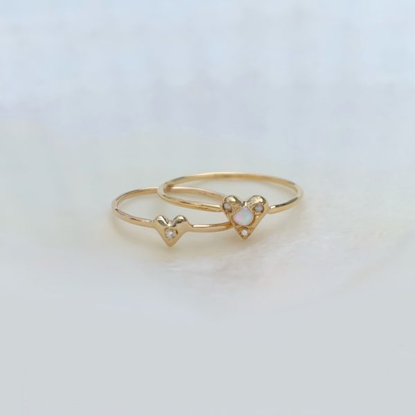 Custom Teeny Tiny Heart Ring