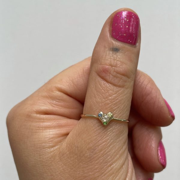 Custom Puff Heart Ring