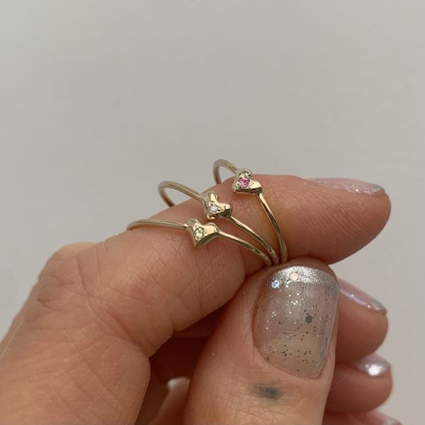 Custom Teeny Tiny Heart Ring
