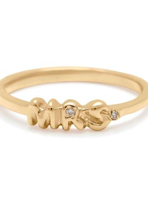 Mrs. Diamond Gold Ring