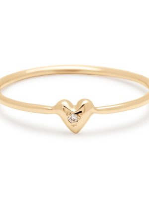Teeny Tiny Heart Ring in 14k Yellow Gold
