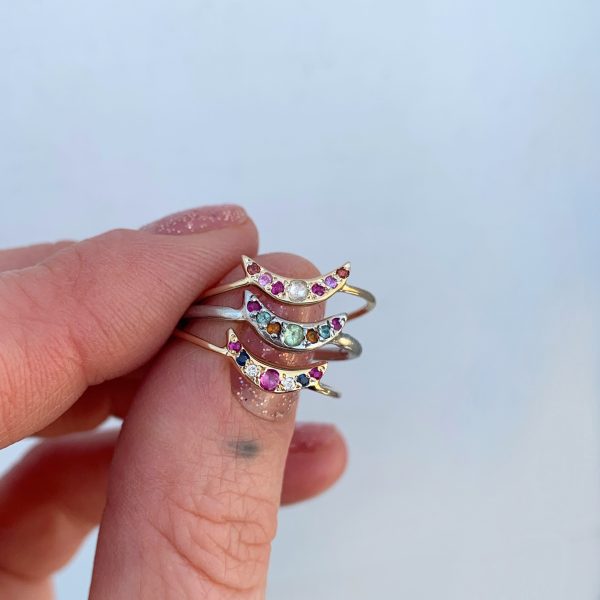 Custom Mini Moon Ring