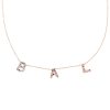 3letternecklace-pinkgold 3 Letter Necklace in 14k Pink Gold