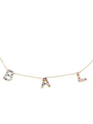 3letternecklace-yellowgold 3 Letter Necklace in 14k Yellow Gold