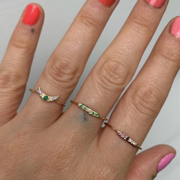 Custom Mini Moon Ring