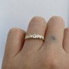 custom-name-ring White Diamond Custom Name Ring