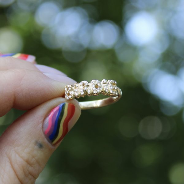 gold_diamond_name_ring White Diamond Encrusted Custom Name Ring