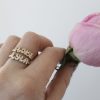 gold_diamond_name_rings White Diamond Encrusted Custom Name Ring