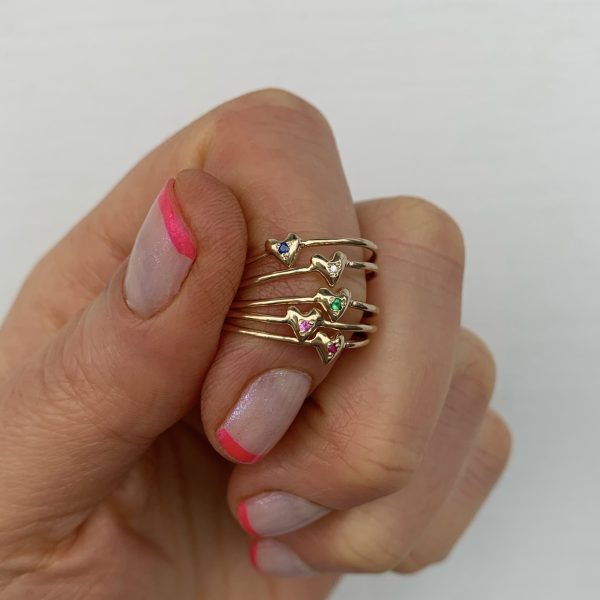 Custom Teeny Tiny Heart Ring