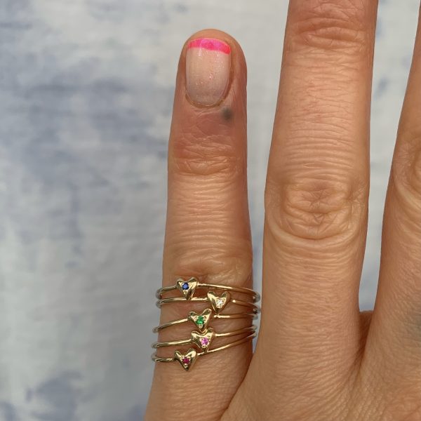 Custom Teeny Tiny Heart Ring