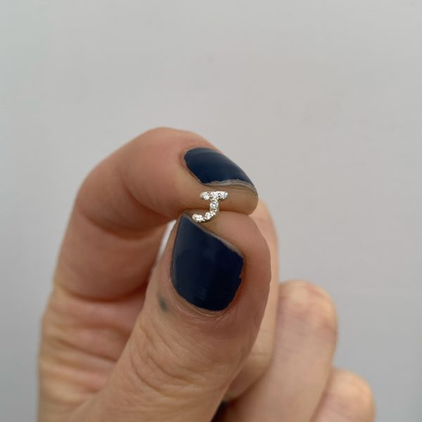 Facetune_10-10-2020-19-35-11 White Diamond Encrusted Letter Stud