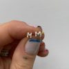 Facetune_26-09-2020-10-52-45 White Diamond Encrusted Letter Stud