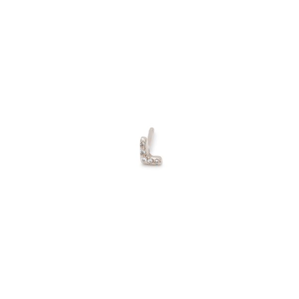 letter-stud-earrings-diamond-encrusted-14k-white-gold 14k white gold diamond encrusted letter stud earring