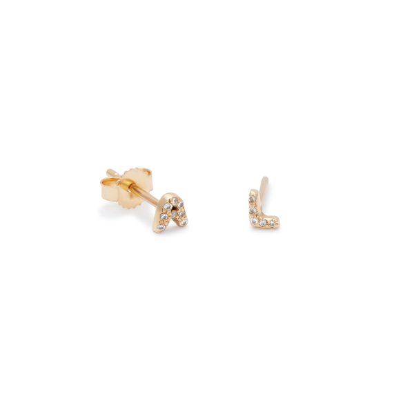 letter-studs-earrings-diamond-encrusted-14k-yellow-gold 14k yellow gold diamond encrusted letter studs earrings