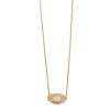 Opal Diamond Marquis Eye Necklace