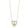 Diamond Peace Heart Necklace