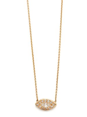 Diamond Marquis Eye Necklace