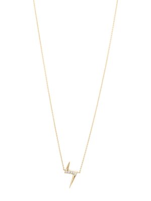 white-diamond-lightning-bolt-necklace-@2x White Diamond Lightning Bolt Necklace in 14k Gold