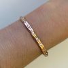 A381C640-9962-48F3-9007-FABCFF644D3C Pink Gold White Diamond Cuff Bracelet