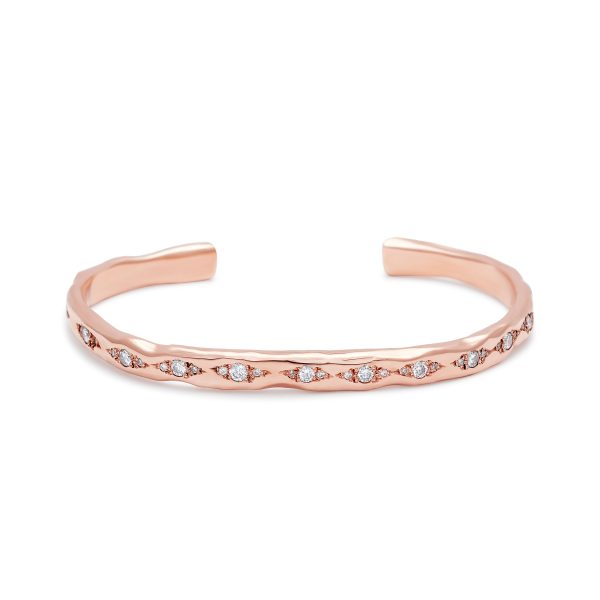 cuff-bracelet-pink-gold-white-diamonds cuff bracelet pink gold white diamonds