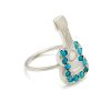 Silver Turquoise Guitar Ring