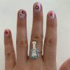 Silver Turquoise Guitar Ring