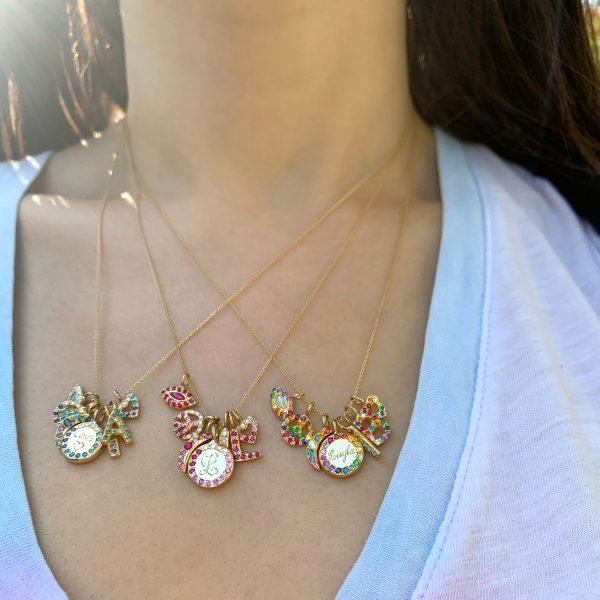 custom-charm-moons-peace-signeye circle rainbow jewelry